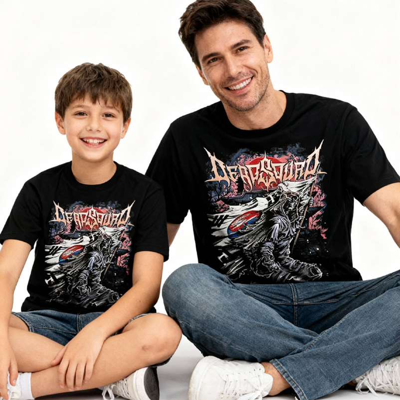 Kaos Deadsquad Band Live Seoul Korea Tshirt Couple || Kaos Couple Ayah Anak Size S M L XL XXL 3XL 4X