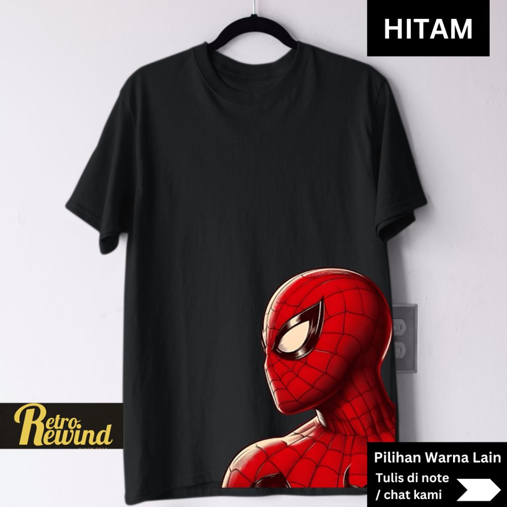 Kaos Superhero Spiderm4n Dewasa S–7XL Jumbo Big Size & Anak Usia 2–13 Tahun – Cotton Combed 24s Prem