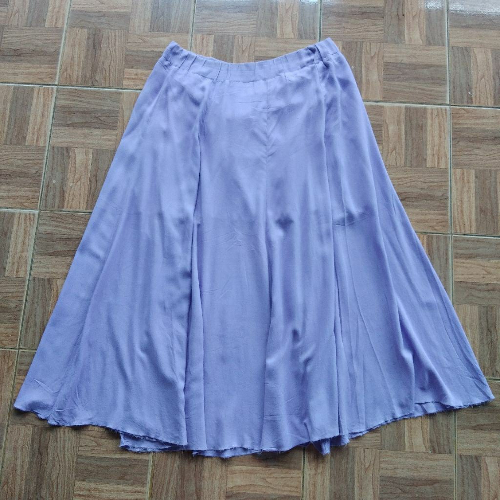 Rok Maxi Warna Lilac