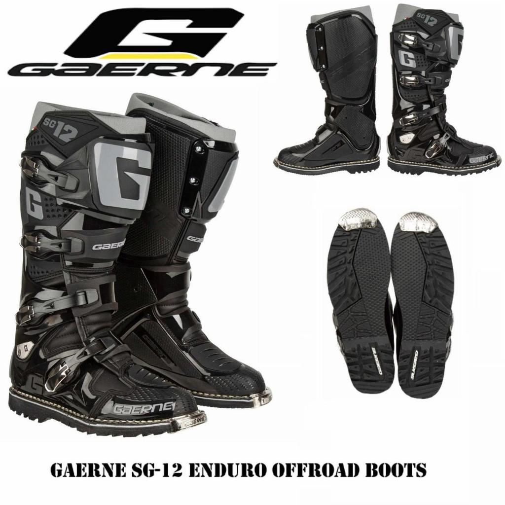 GAERNE SG 12 SOLE ENDURO BLACK BOOTS GAERNE SG12