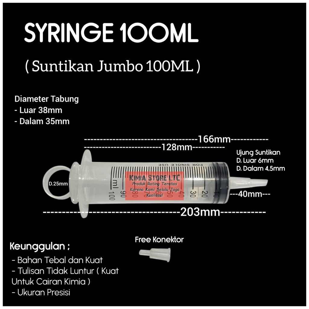 SUNTIKAN 100ML / SYRINGE 100ML / SPUID 100ML