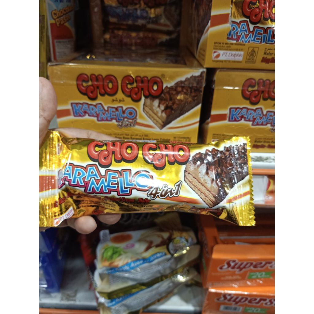 choco karamello wafer cream caramel crispy lapis coklat 20g