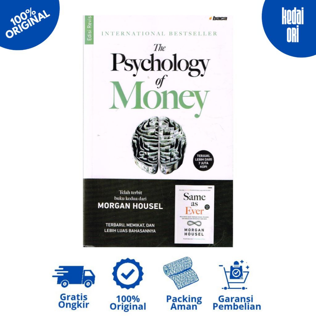 Buku The Psychology of Money Edisi Revisi Terjemahan Indonesia Pelajaran Abadi Mengenai Kekayaan
