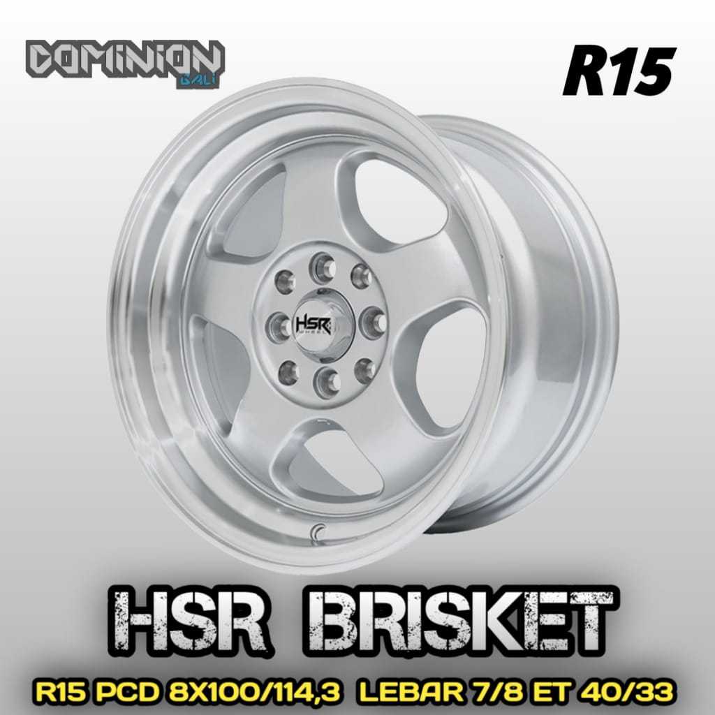 Velg Mobil R15 Untuk Brio Jazz Avanza dll Merk HSR BRISKET R15 Velg Celong