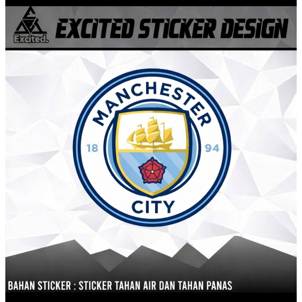 STIKER VINYL MANCHESTER CITY