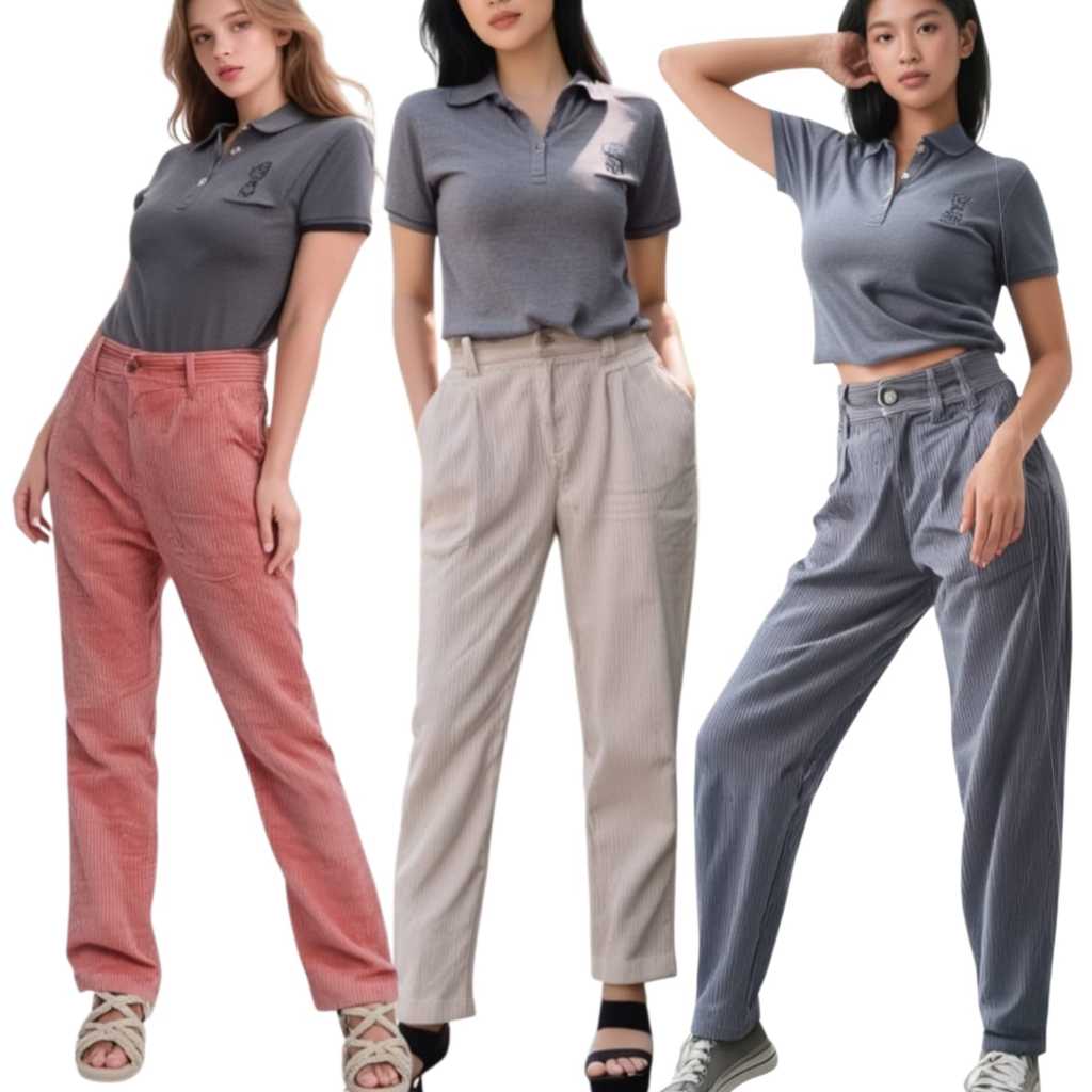 Long Women's pants Curduroy OCR7951