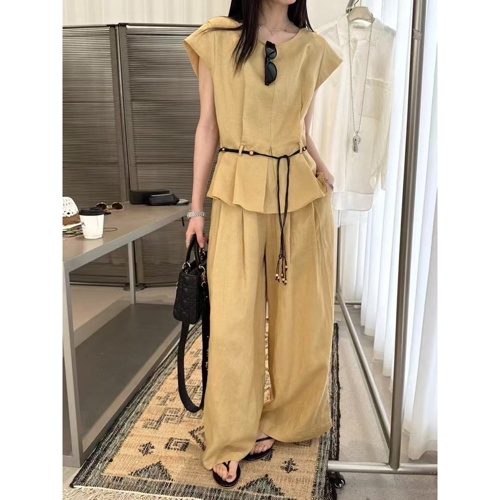 One set premium import set celana wanita set kekinian