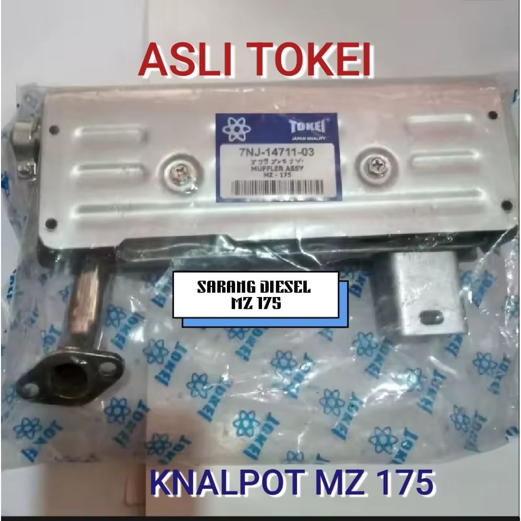 MZ 175 / MZ 200 MUFFLER SILENCER KNALPOT MESIN PENGGERAK BENSIN YAMAHA ( 5,5 HP ) ASLI TOKEI