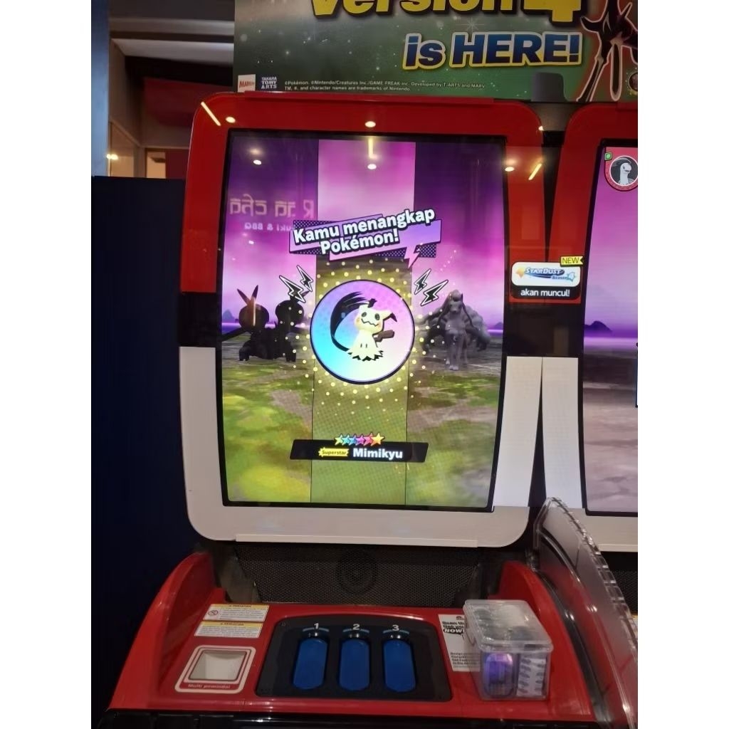 PROMO MIMIKYU ZERAORA Mezastar Bintang 6 Mezatag FREE PSYDUCK Pokemon Stardust Season 3 - 4 RARE 1/4