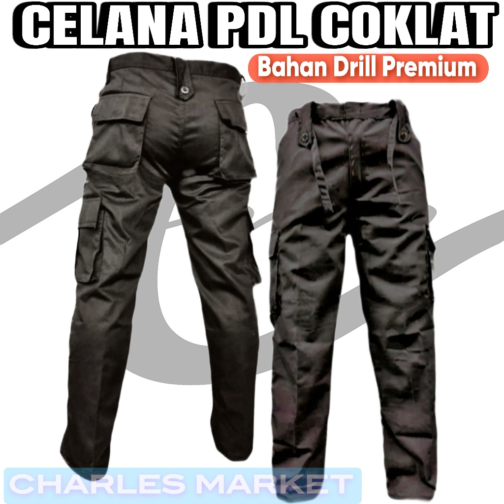 CELANA COKLAT SECURITY PDL - CELANA PDL SATPAM COKLAT - CELANA PRIA WANITA
