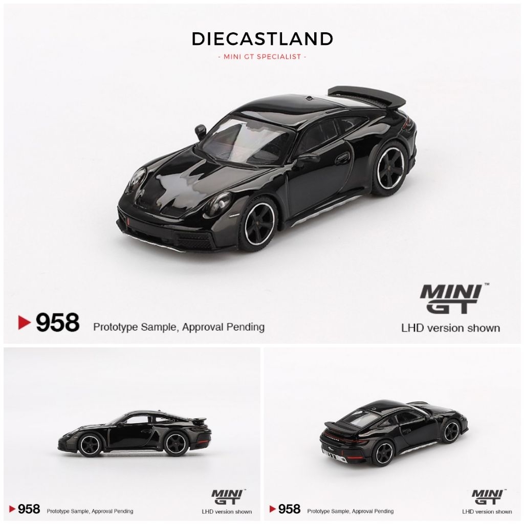 Mini GT #958 Porsche 911 Dakar Black MGT00958-BL MiniGT MGT Diecast Miniature Car Diecast Land