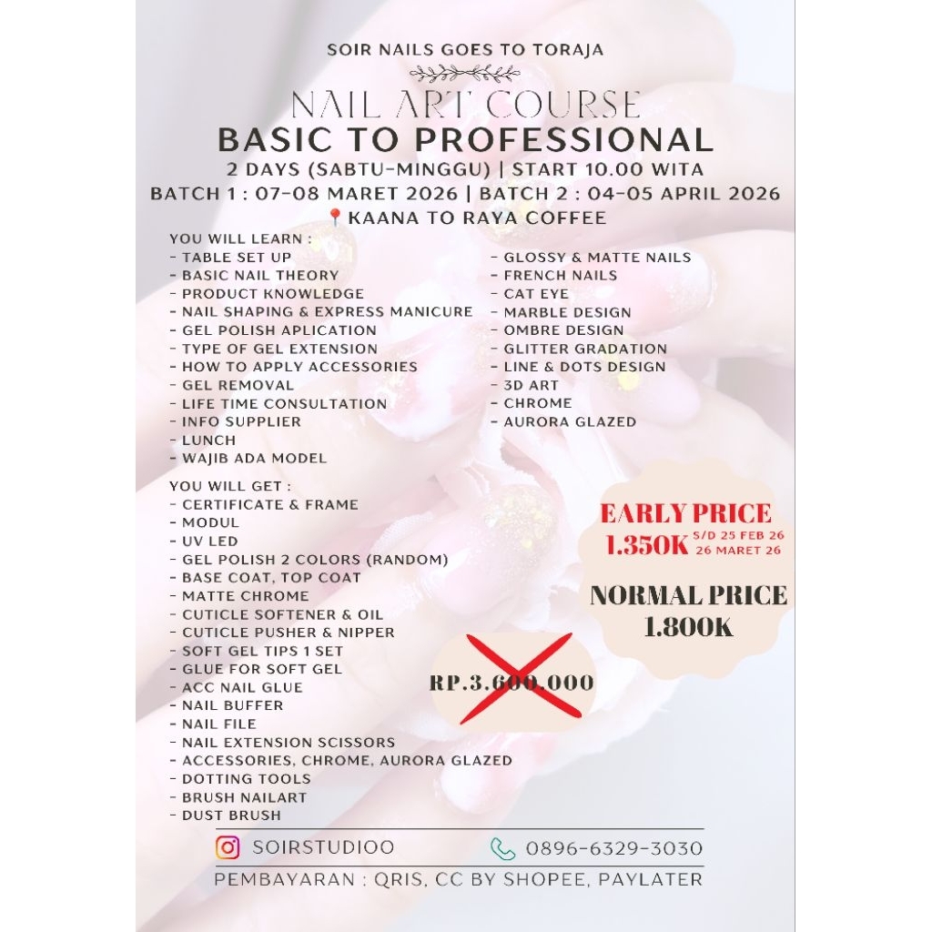 KURSUS NAIL ART TORAJA