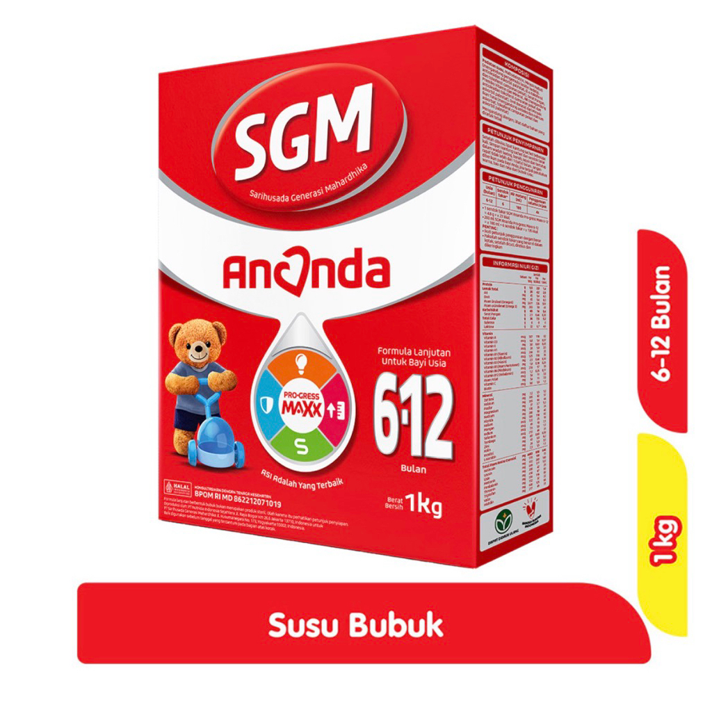 SGM Ananda 2 Susu Formula Bayi 6-12 Bulan 1 kg