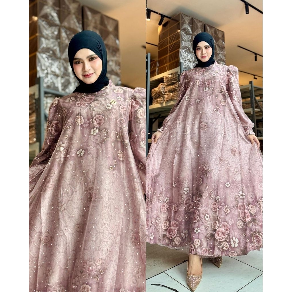 Gamis Tile Mutiara Ori Shellasaukia