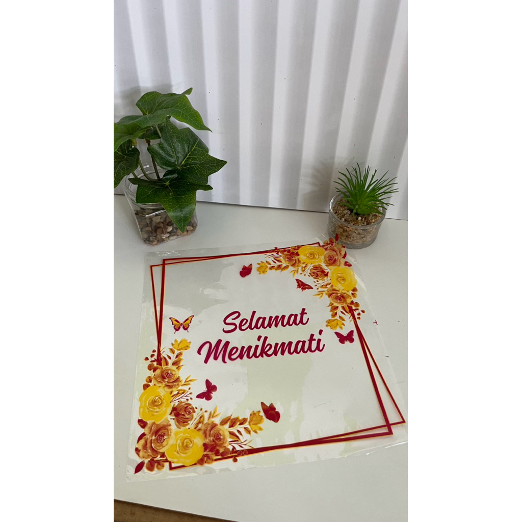 Plastik Samir Selamat Menikmati isi 50 pcs Plastik Samir Catering Nasi