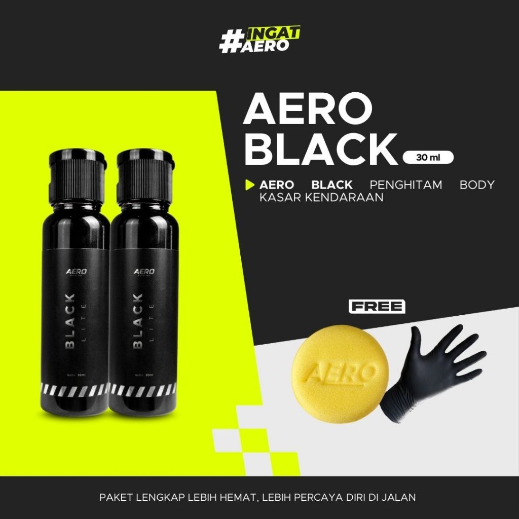 Aero Black Lite 30 ml Beli 2 dan 3 Lebih Hemat