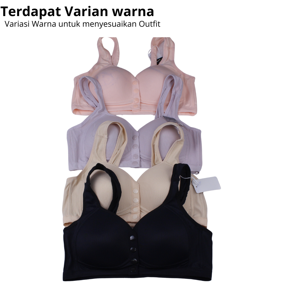 Scelta - Comfort Bra Kancing Depan Tanpa Kawat Adem Nyaman Size 36-44 | BH SC MPB1916 thumbnail 5