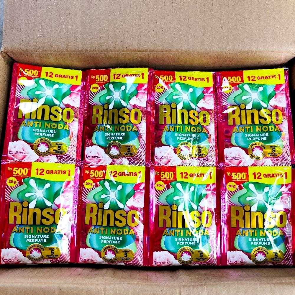 RINSO CAIR RENTENG Rp500 1 KARTON (104 Sachet)