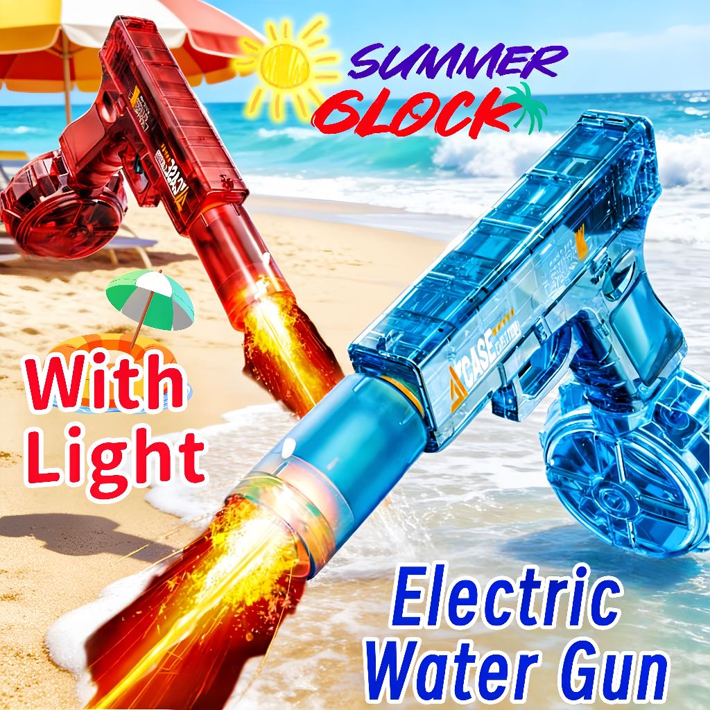 Pistol air elektrik Glock continuous water gun toy continuous electric water spray children's toy