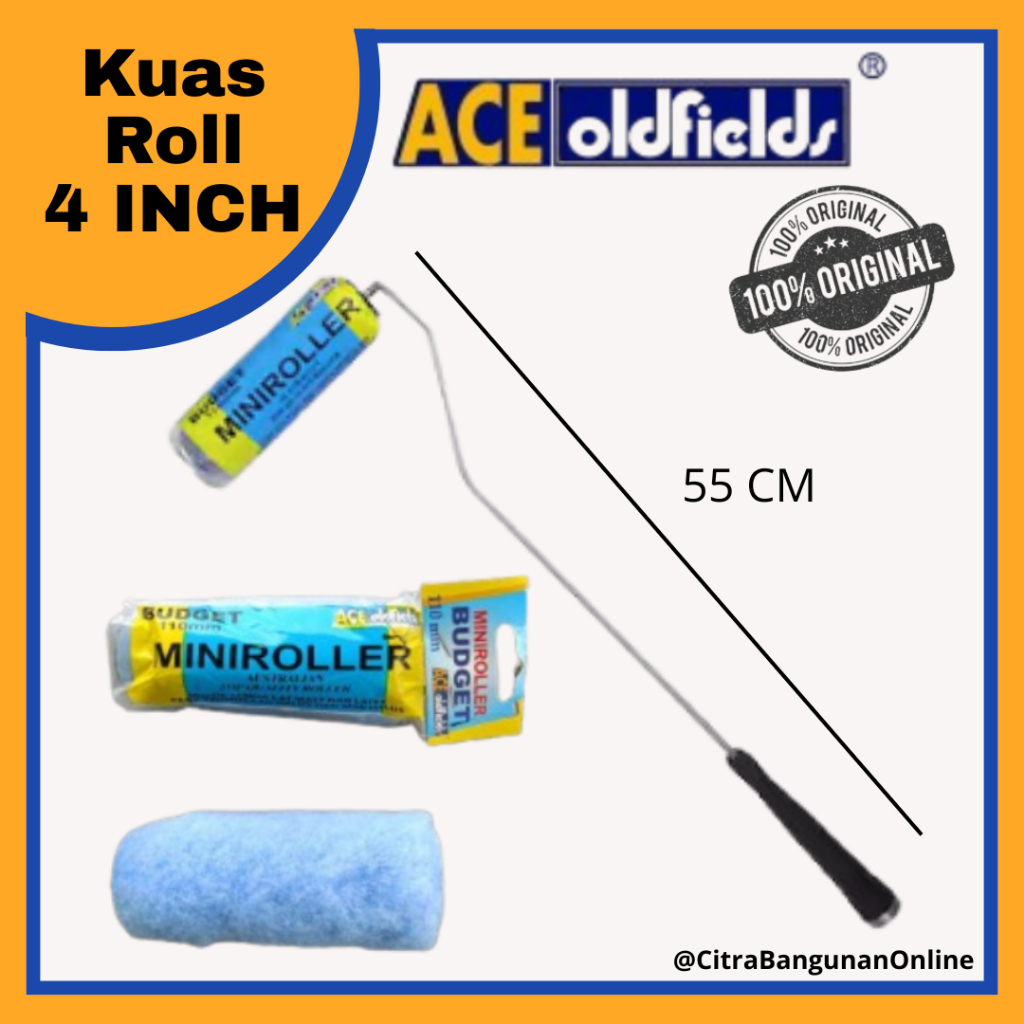 Roll Cat Ace Oldfields-Kuas Cat Tembok [KUAS]