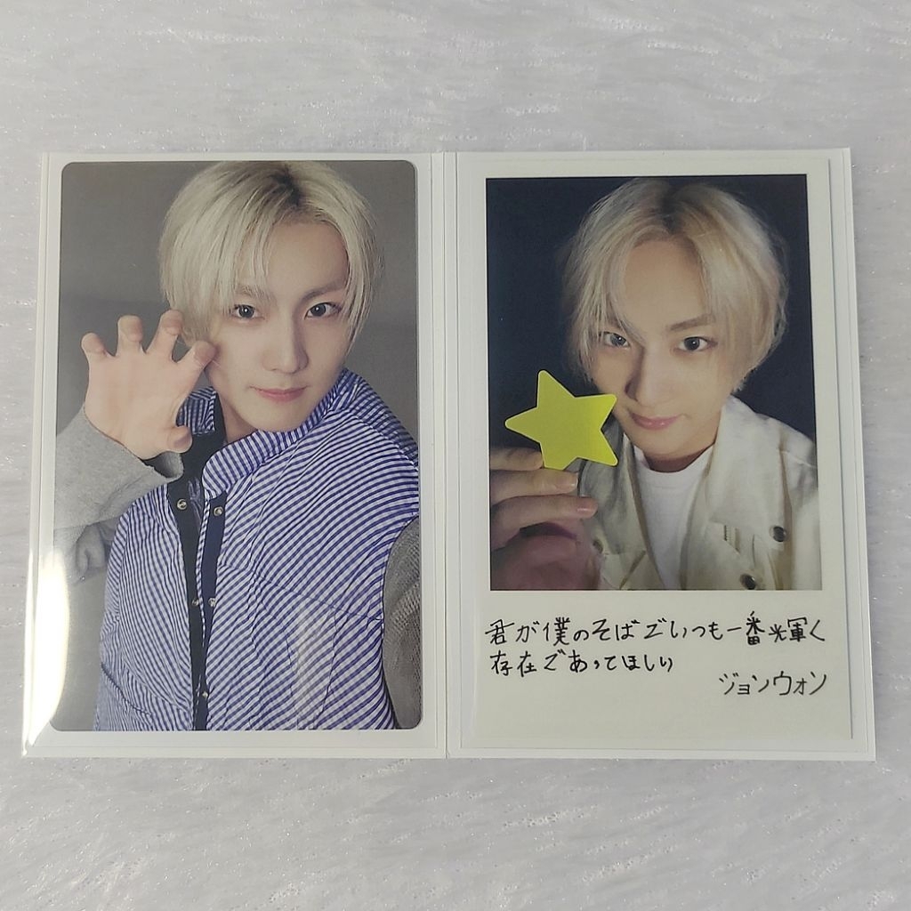 Photocard Official Enhypen Jungwon set Japan Yoi Solo Jacket ver.