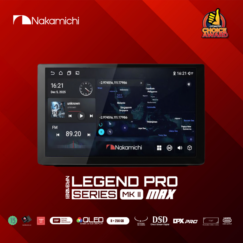 Nakamichi Headunit Legend Pro Series MK II MAX NA-3102i