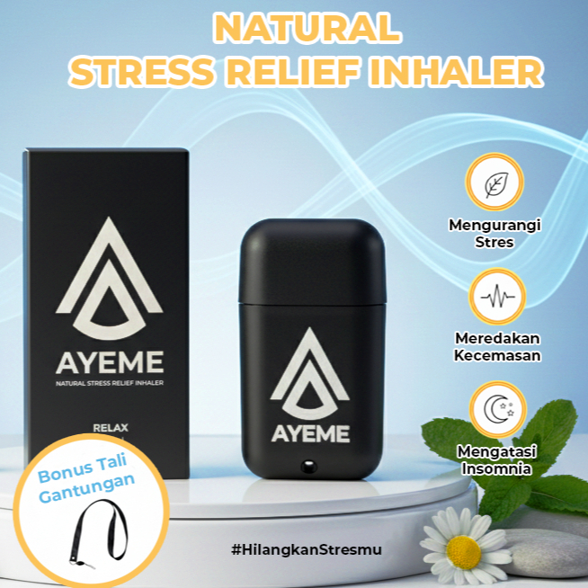 Inhaler Atasi Stres Insomnia Anxiety Kecemasan Menenangkan Pikiran - AYEME Inhaler