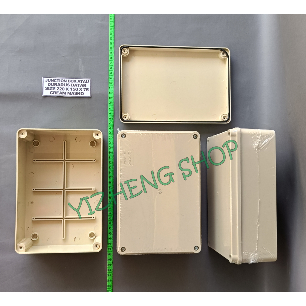 JUNCTION BOX ATAU DURADUS DATAR 220X150X75 CREAM MASKO