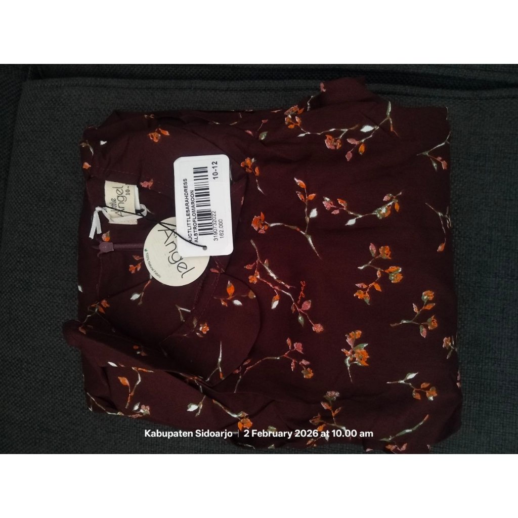 BAJU LEBARAN GAMIS LEBARAN DRESS LEBARAN LITTLE SARAH ATELIER ANGELINA 10-12Y