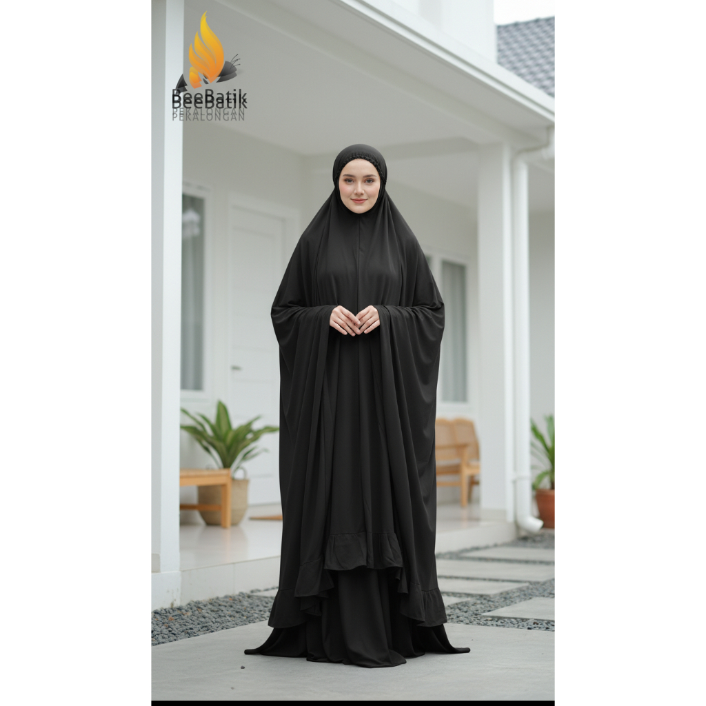 Mukena Twill Polos Ori Beebatik Pekalongan