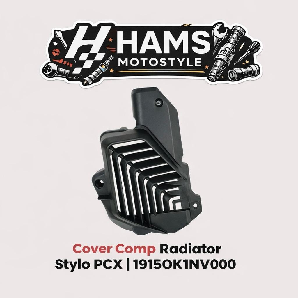 SATUAN BAUT COVER RADIATOR TITANIUM / STAINLESS HENG ORIGINAL THAILAND PCX VARIO 125 150 160 ADV 150