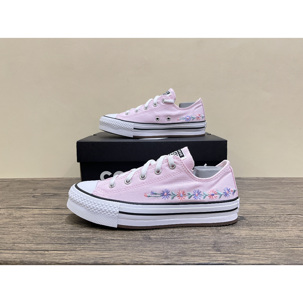 Sepatu casual wanita sneakers Converse CTAS Eva Lift Ox Sugar Berry Pink A14995C