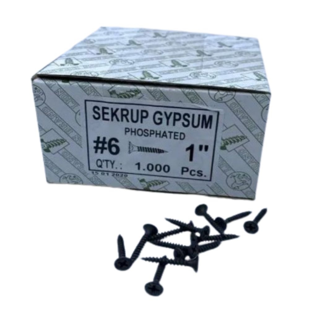Sekrup Gypsum (1 Inchi 2,5 Cm)