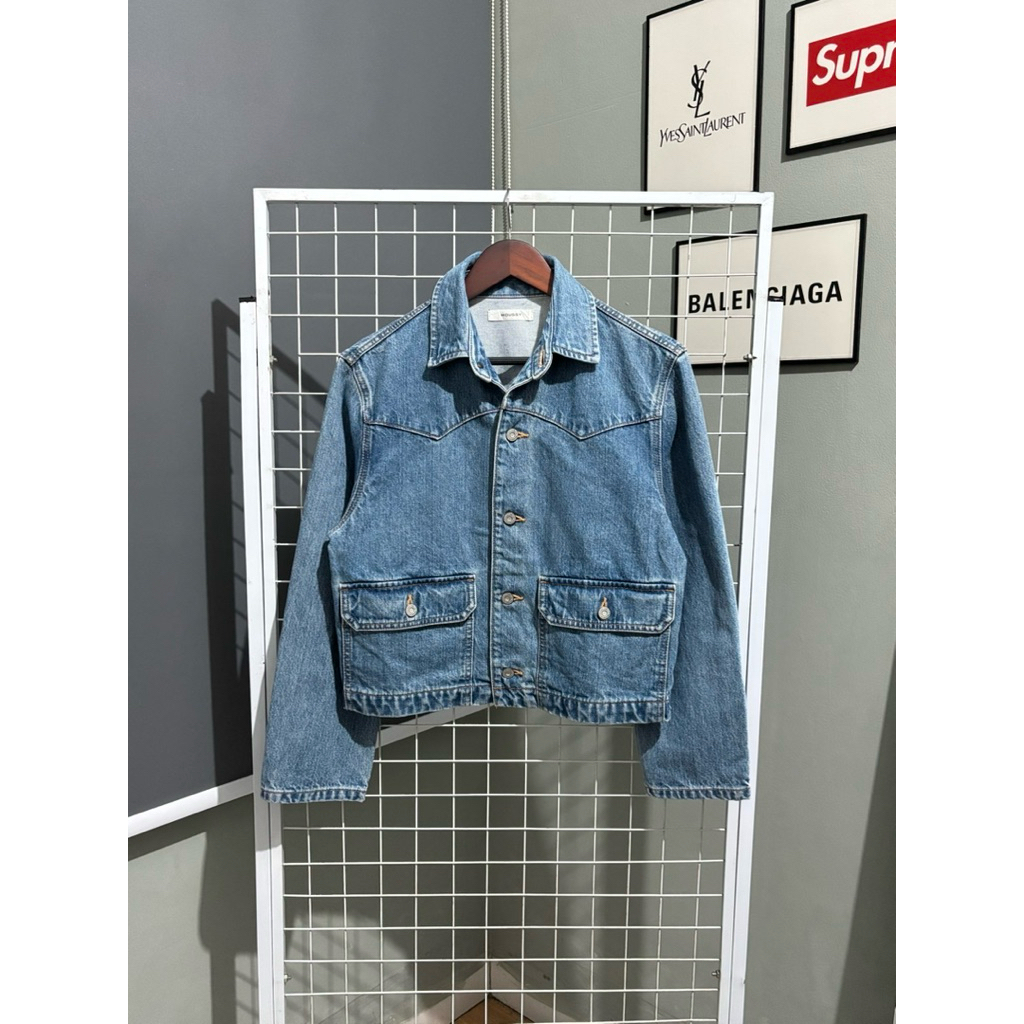 MOUSSY DENIM BOXY CROP JACKET