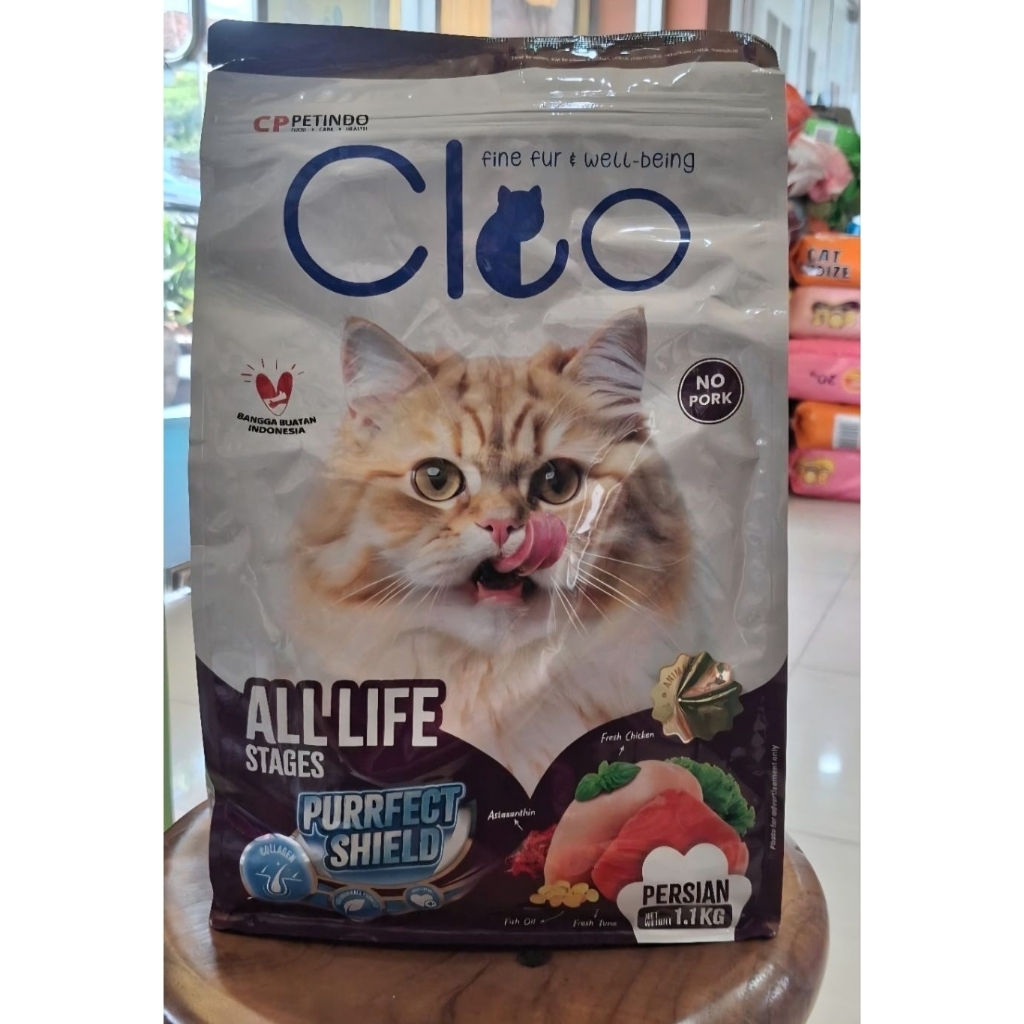 Cleo persian All stages 1.1kg - makanan kucing ras persian