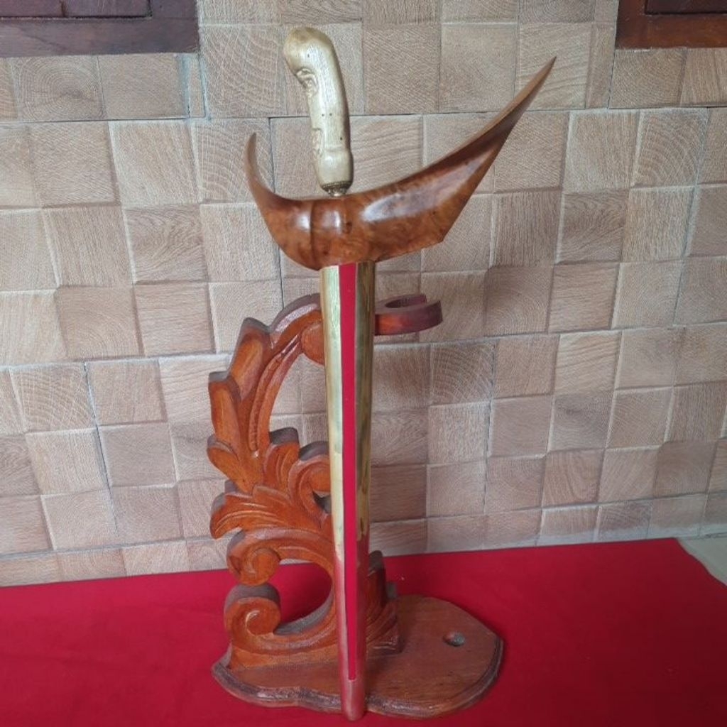 Keris Jalak Sangu Tumpeng Sepuh,Pamor Ngulit Semongko