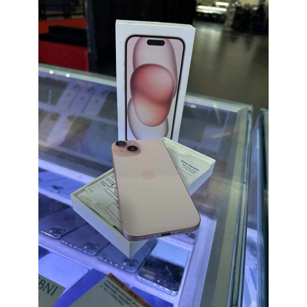 iphone 15 128gb pink resmi digimap second super mulus