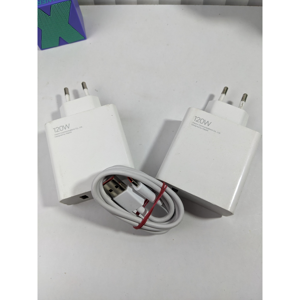 Xiaomi 120 Watt Adaptor Charger 6A Turbo Charging Fast Charging Original Copotan Bekas Minus