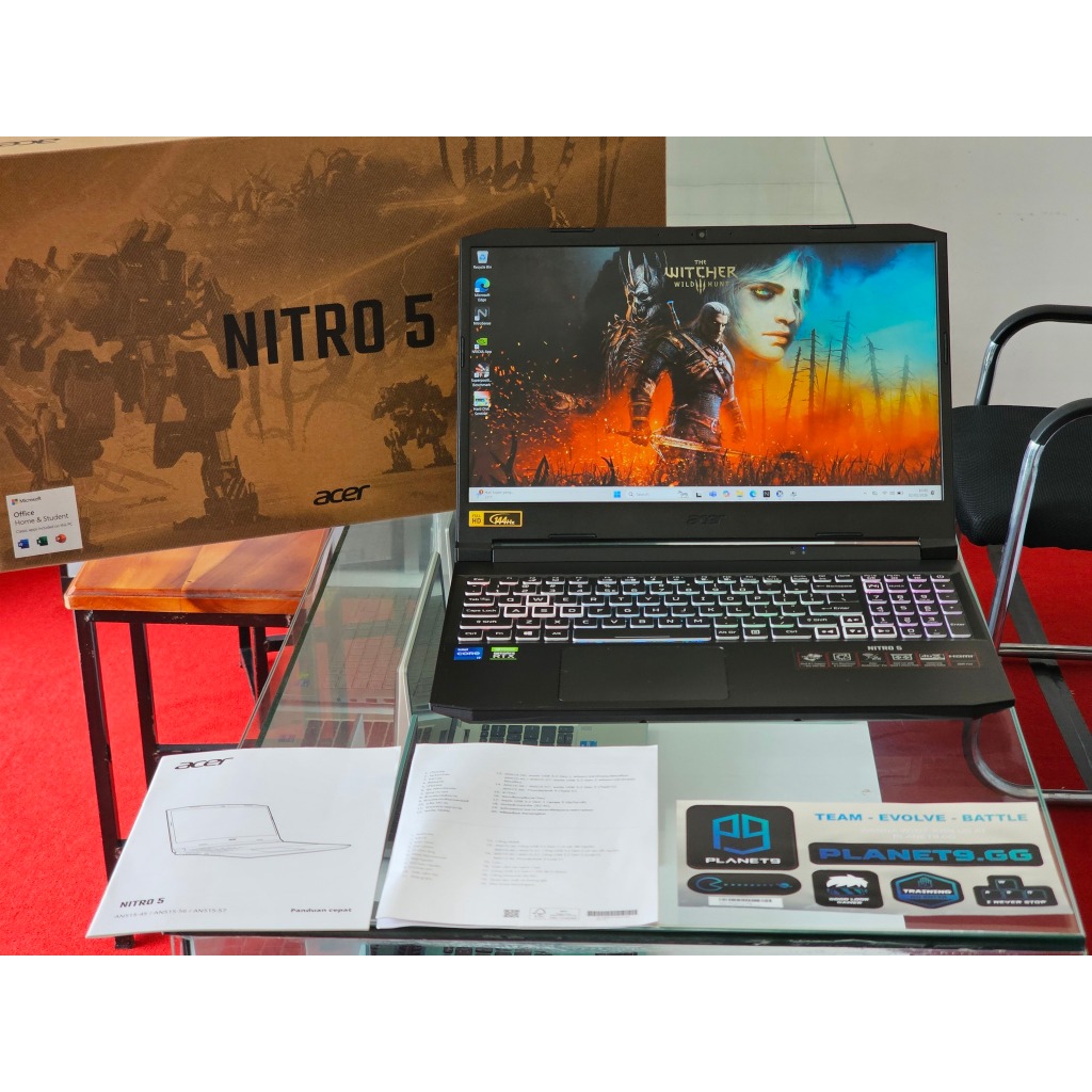 ACER Nitro 5 AN515-57 intel core i7 gen 11 Ram 16 GB Nvidia RTX 3060 144 Hz Gaming dan rendering