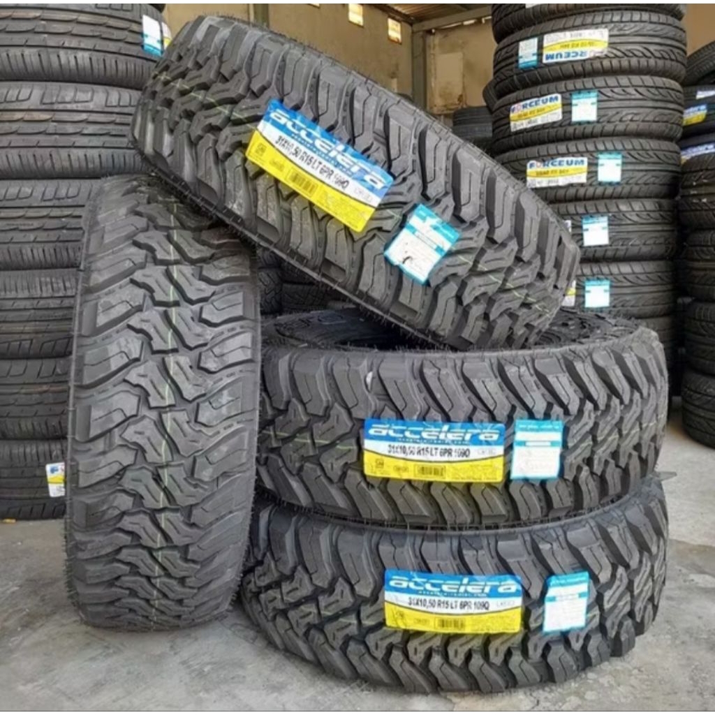 BAN MOBIL MEREK ACCELERA MT01 TERBARU UKURAN 31 12.5 Ring15 M/T atau ukuran 31 X 12,5 R15 MT