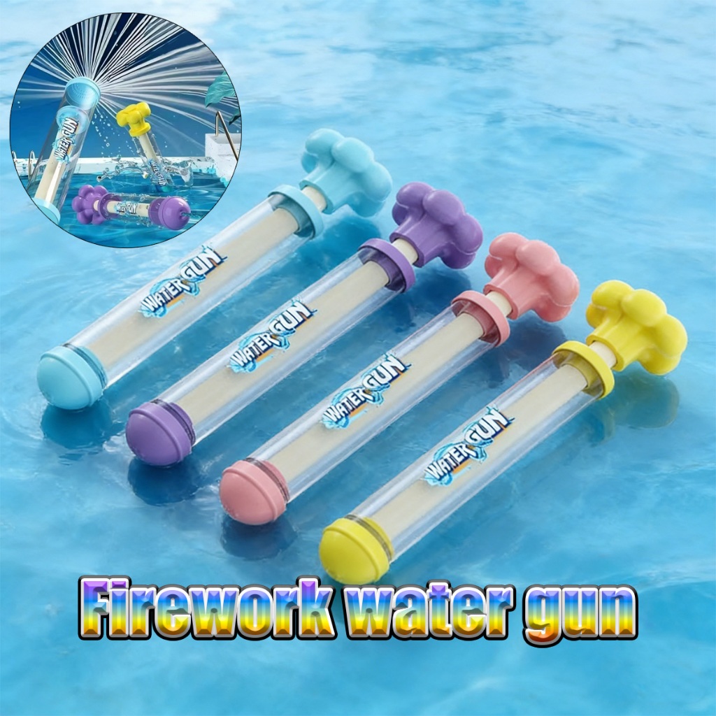 Mainan semprotan air anak Pistol Kembang Api Baru Kapasitas Besar Semprotan Air Gelembung Pistol Per