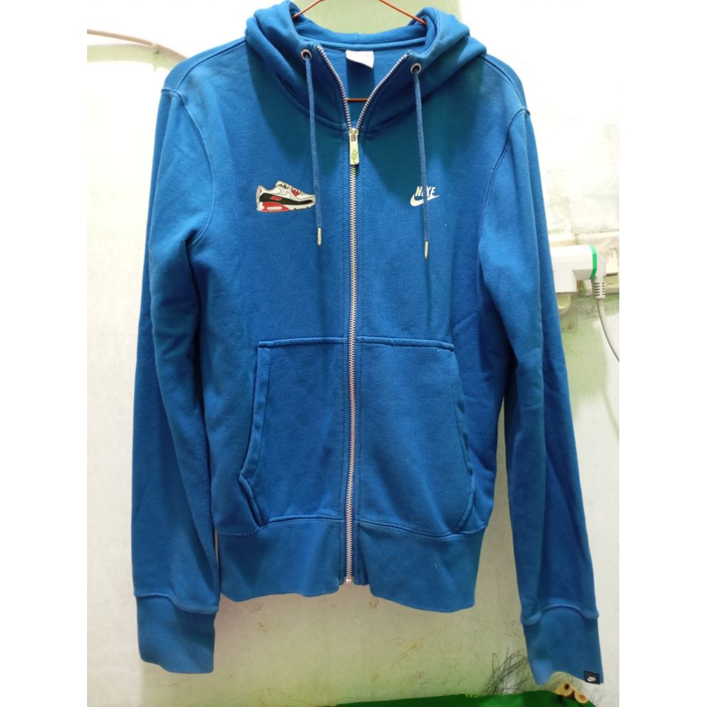 jaket hoodie nike sepatu biru glitter