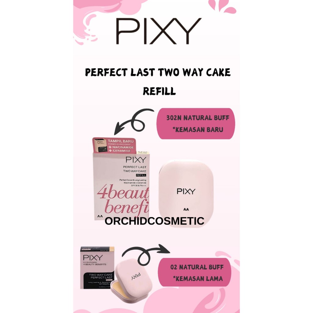 NEW SHADE!!! Pixy Two Way Cake Perfect Last Refill