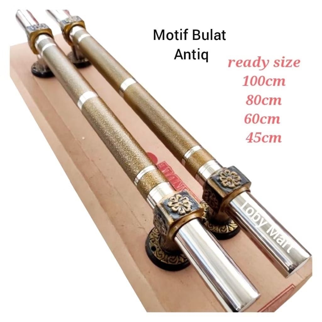 Handle pintu panjang 100cm 120cm Antik Tarikan pintu rumah stainless Antik