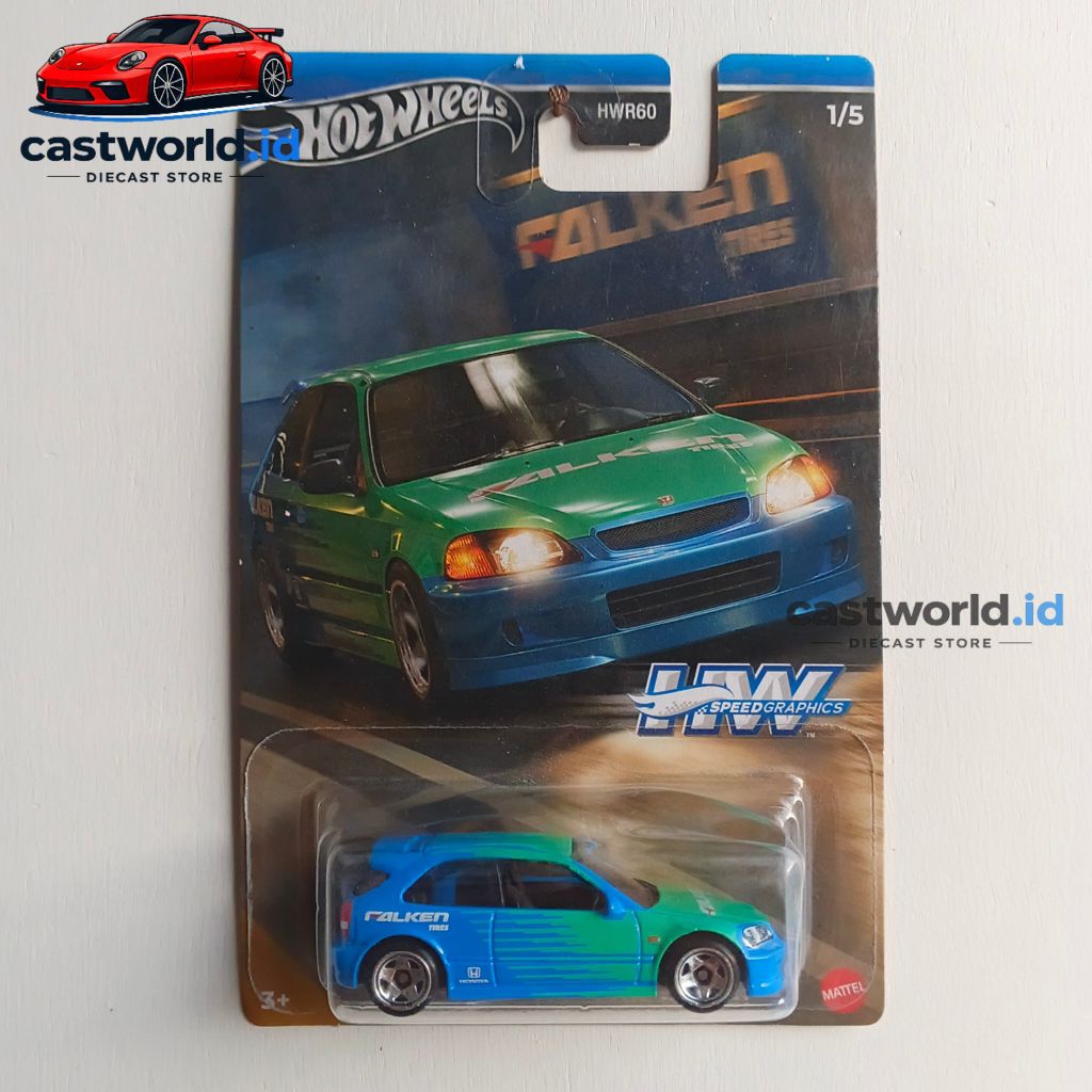 Hot Wheels Civic Falken Bubble Penyok