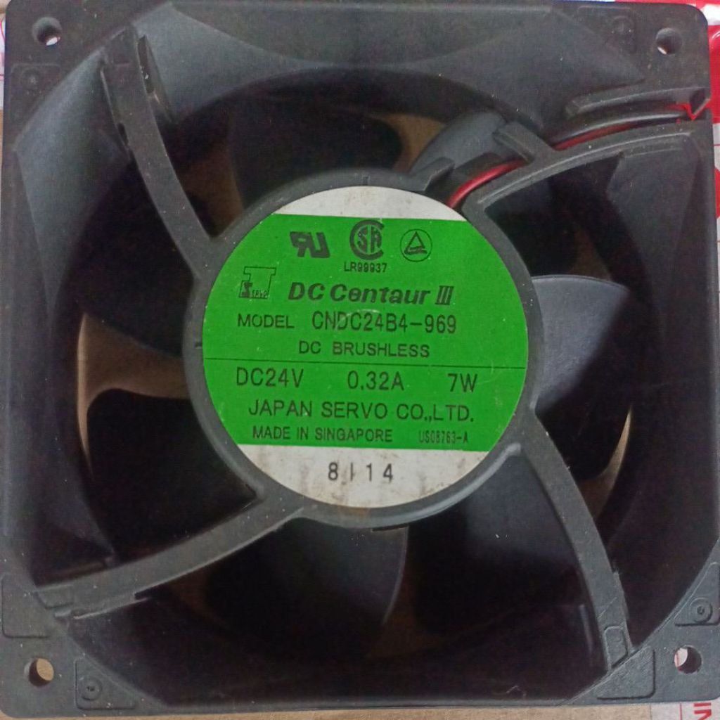kipas fan kotak 24V 12x 12cm high speed