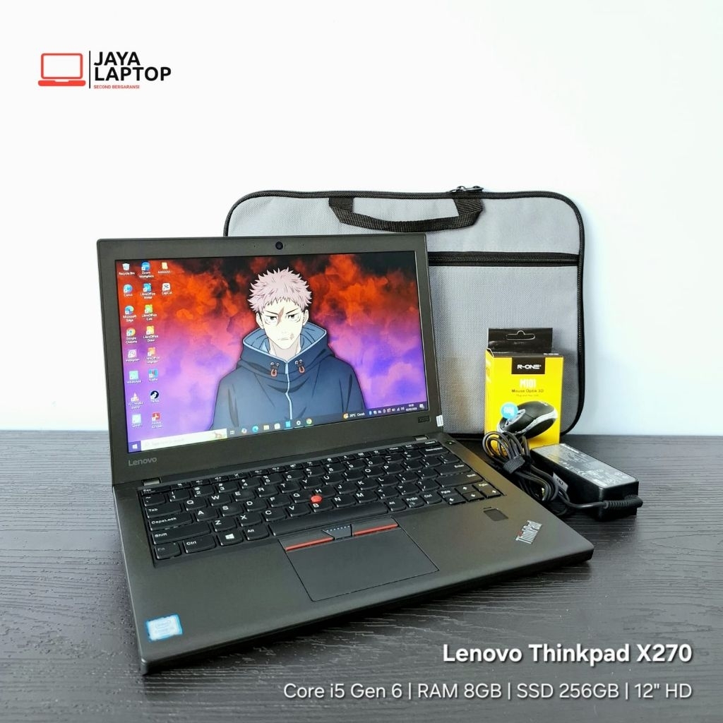 Lenovo Thinkpad X270 Core i5 RAM 8GB SSD 256GB 12 inch Laptop Second Bekas