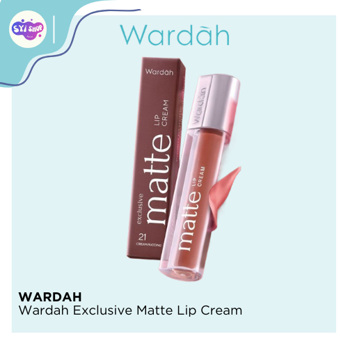 Wardah Exclusive Matte Lip Cream  | Lip Cream Wardah Matte Tahan Lama Transferproof