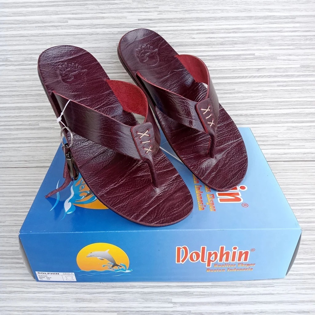SENDAL KULIT Dolphin carlos sandal pria kulit asli jepit original sandal kulit sapi asli sandal fash