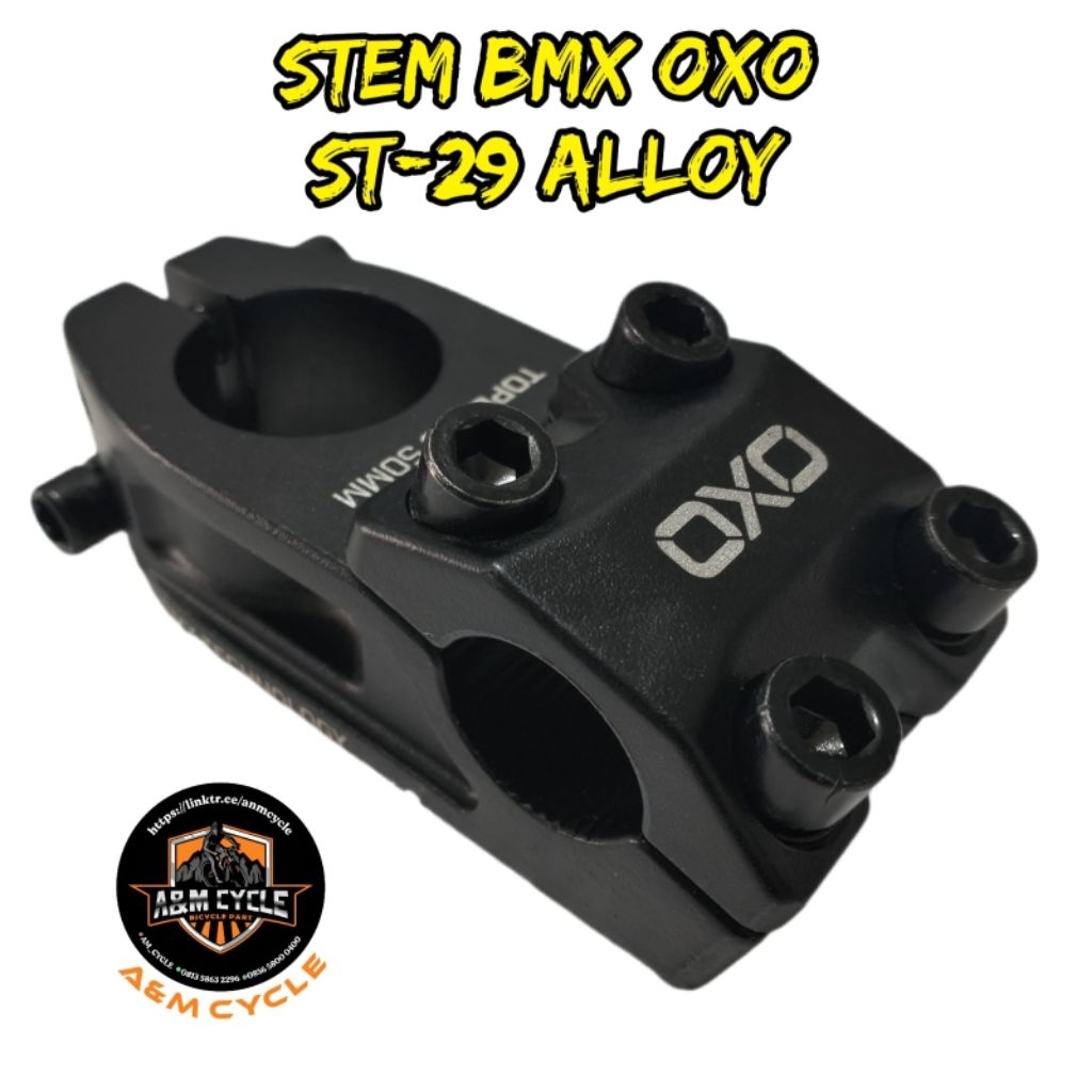 Stem OXO BMX 20 inchi Stem sepeda BMX oversize 28,6mm alloy